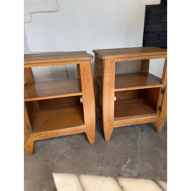 Oak Bedside Tables, 1950s, Set of 2 For Sale - Image 17 of 18