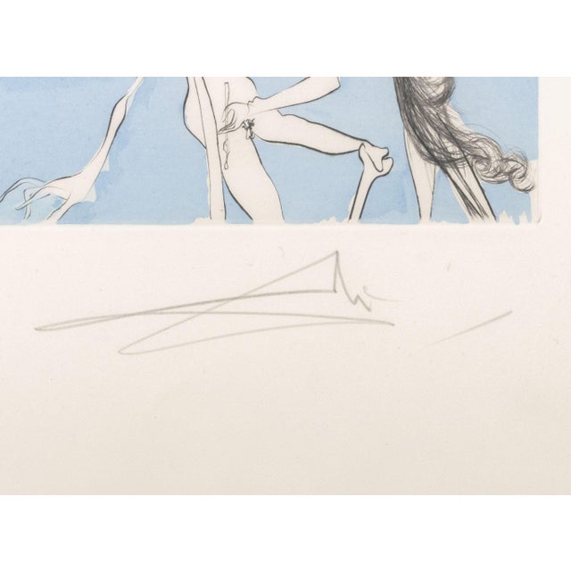 Paper Salvador Dali "Les Lauriers De Bonheur" Etching, 1974 For Sale - Image 7 of 11