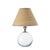Glass Giorgio Crystal Mini Lamp, Polished Nickel with Rattan Shade For Sale - Image 7 of 7