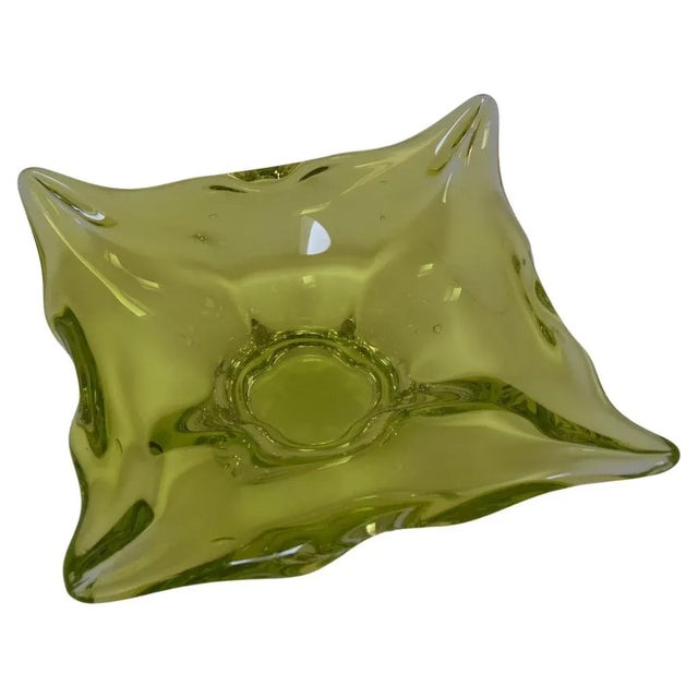 Art Glass Bowl attributed to Josef Hospodka for Glasswork Chribska, 1960s For Sale - Image 10 of 10