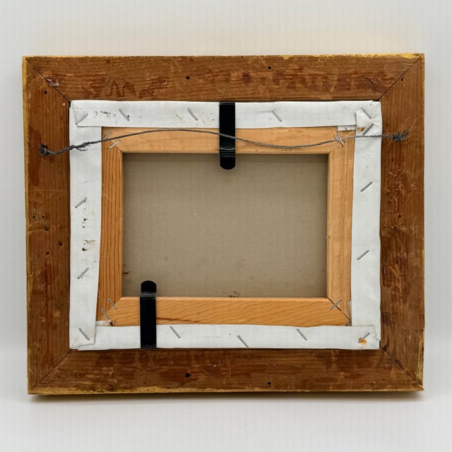 Vintage Paris Street Scene Oil Painting With Eiffel Tower – Impressionist Café Landscape in Gilt Frame For Sale In Richmond - Image 6 of 8