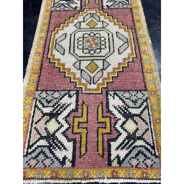 Contemporary Turkish Yastik Rug 1'7" x 3' For Sale - Image 3 of 5