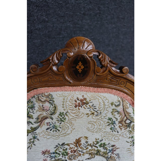 Pair of Victorian Walnut Upholstered Side Chairs, Circa 1880 For Sale - Image 10 of 18