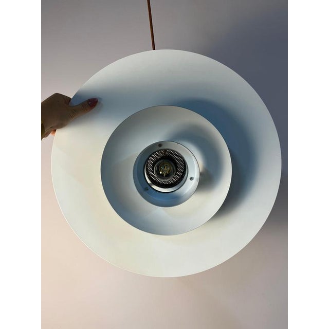 Large Leto Silver Copper Pendant Lamp by Top Lamper, 1980s For Sale - Image 10 of 11