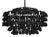 Noir NOIR Vulcan Chandelier, Black Iron with Black Glass For Sale - Image 4 of 5