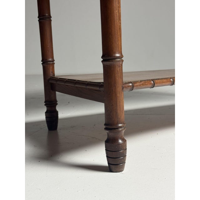 Antique Side Table in Faux Bamboo, 1900 For Sale - Image 10 of 18