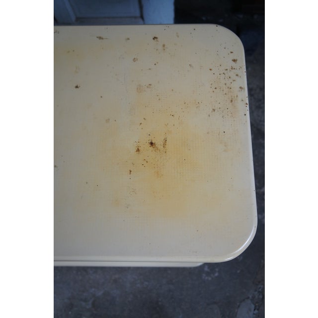 Mid 20th Century Mid 20th Century Hollywood Regency Off White Illuminated Display Cabinet Console Showcase Curio For Sale - Image 5 of 13