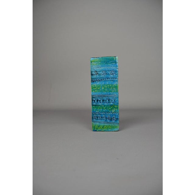 Rimini Blu Glazed Ceramic Footed Centerpiece Bowl by Aldo Londi by Bitossi, 1960s For Sale - Image 4 of 13