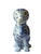 Vintage Blue and White Chinoiserie Staffordshire Style Dog Figurine For Sale In Houston - Image 6 of 9