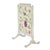 French Louis XVI Style White & Gilt Fire Screen With Floral Fabric, 20th C For Sale - Image 16 of 16