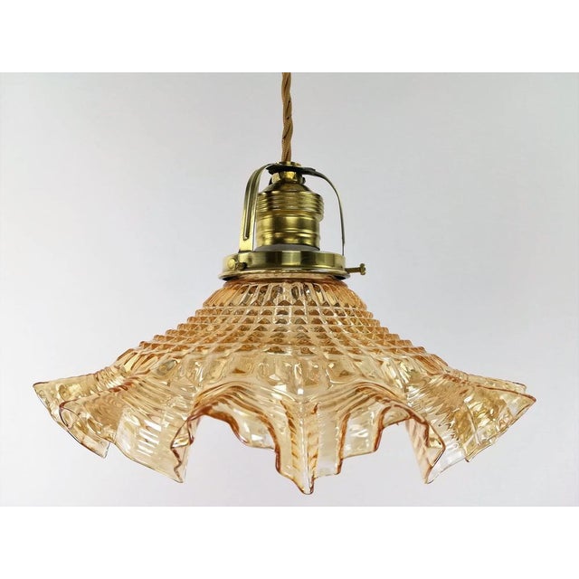 Brown Vintage Ceiling Lamp, 1970s For Sale - Image 8 of 8