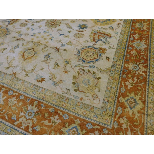 Handmade Indo Persian Rug. 8'x 9'9" For Sale - Image 10 of 18