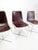 Brown Italian Modern Leather Sling Back Chairs, 1970s, Set of 4 For Sale - Image 8 of 9