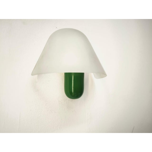 Green Wall Light from VeArt, 1980s For Sale - Image 6 of 10