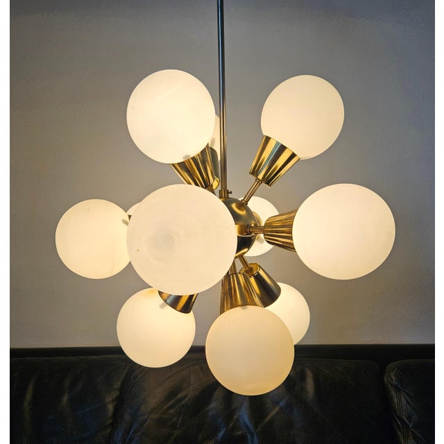 Mid-Century Sputnik Chandelier from Kamenicky Senov, 1970s For Sale - Image 12 of 15