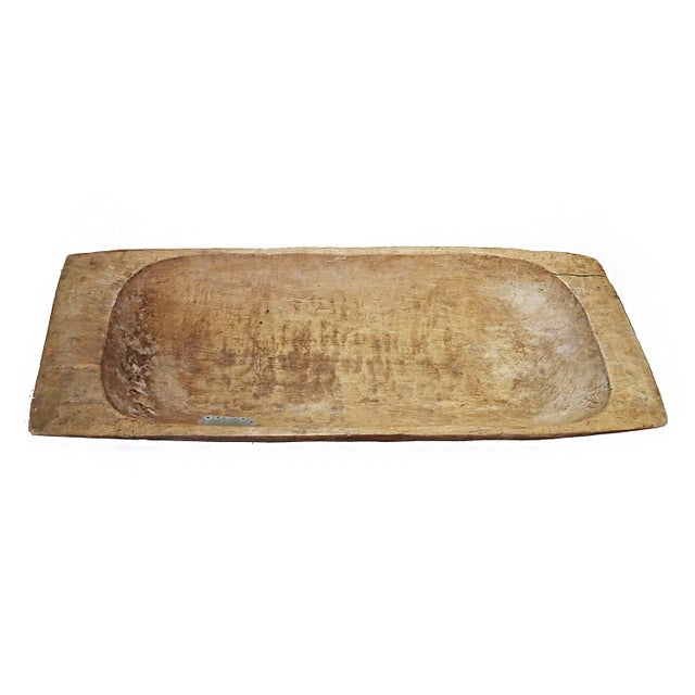 Vintage Tanzanian Hand-Carved Wooden Trough, Tribal Style, 1940 For Sale - Image 12 of 14