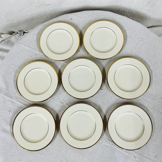 Lenox Vintage Lenox Mansfield Dessert Plates - Set of 8 For Sale - Image 4 of 4