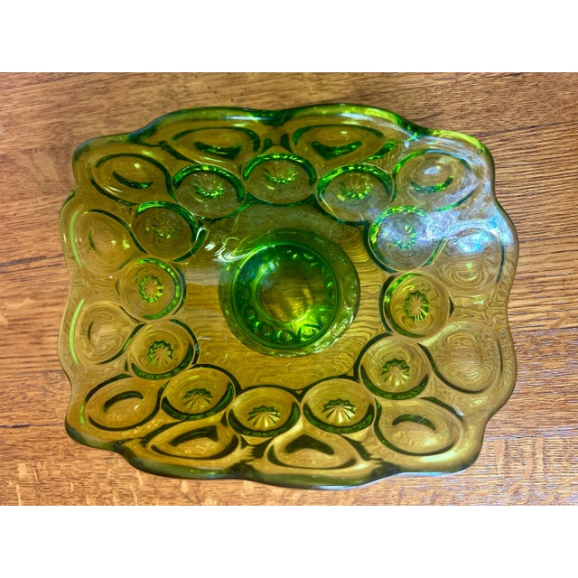 1960’s Moon & Stars Pattern Glass Dish For Sale - Image 10 of 10