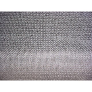 Holly Hunt High Society Silk Matka Gray Blue Weave Upholstery Fabric - 8 3/4 Yards For Sale