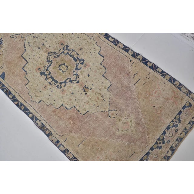 1960s 1960s Oushak Small Area Carpet For Sale - Image 5 of 10