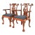 Baker Furniture Style Chippendale Carved Mahogany Armchairs, Pair For Sale