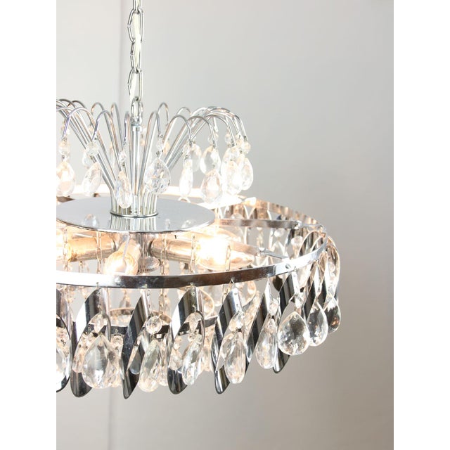 Glass Vintage Viennese Crystal Chandeliers, 1970s, Set of 2 For Sale - Image 7 of 18