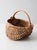 Brown Vintage Handmade Buttocks Basket For Sale - Image 8 of 12