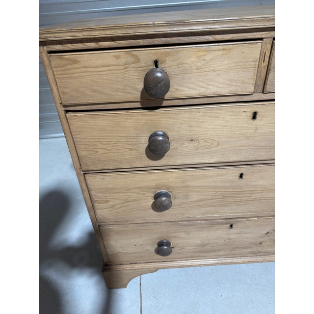 Antique Pine Two Over Three Drawers - Chest of Drawers From England For Sale - Image 10 of 18