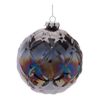 Glass Ball Ornament Set of 4  5" For Sale