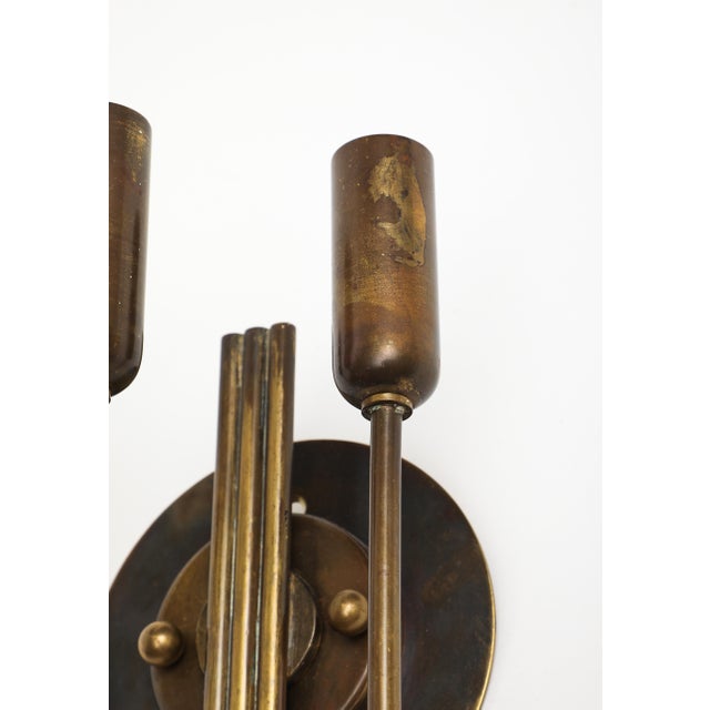1940s Italian Brass Wall Light For Sale - Image 10 of 16