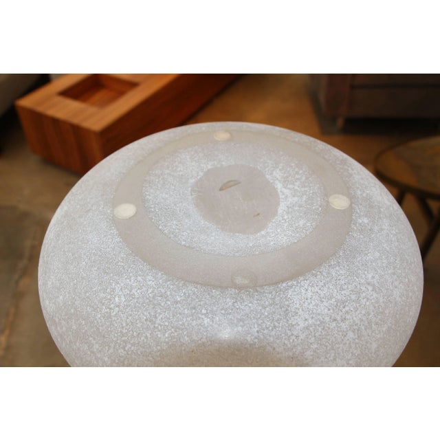 Signed Seguso Scavo Corroso Vase with Handles For Sale - Image 9 of 10