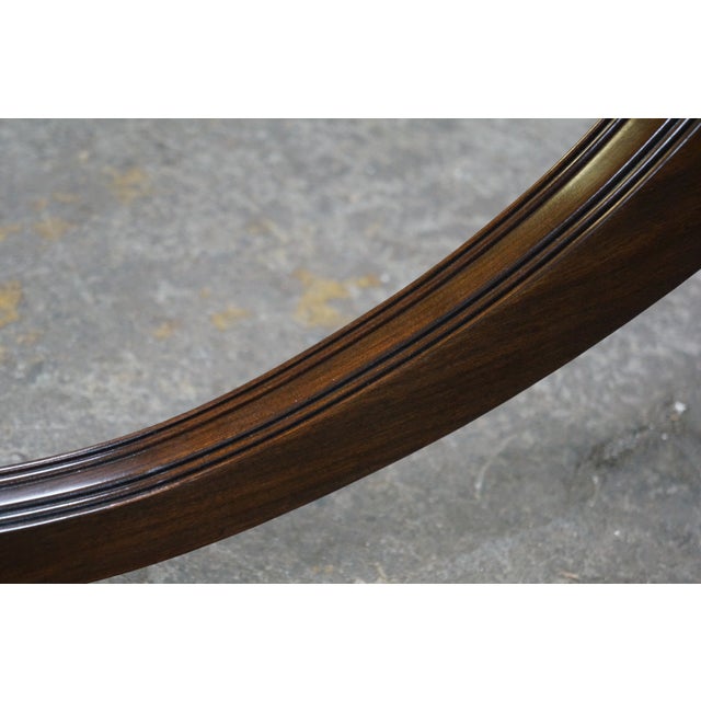 Vintage Harden Furniture Solid Cherry English Regency Duncan Phyfe Dining Table For Sale - Image 11 of 18