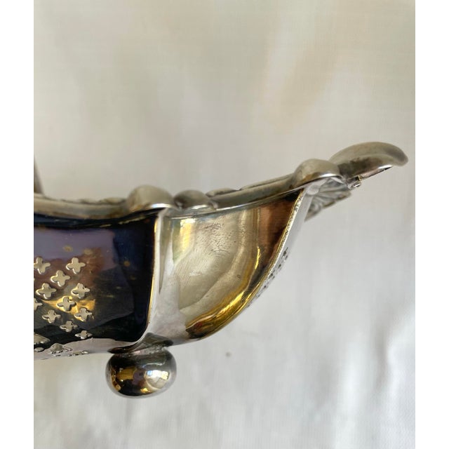 Late 19th Century Late 19th Century Victorian Silver Plate Fruit Basket For Sale - Image 5 of 10