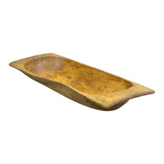 Antique Oversized European Dough Bowl For Sale