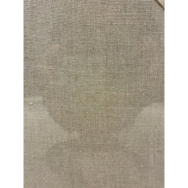 Islamic Trowbridge Framed Metallic Gold & Silver Embroidery on Linen, 2006 For Sale - Image 3 of 7