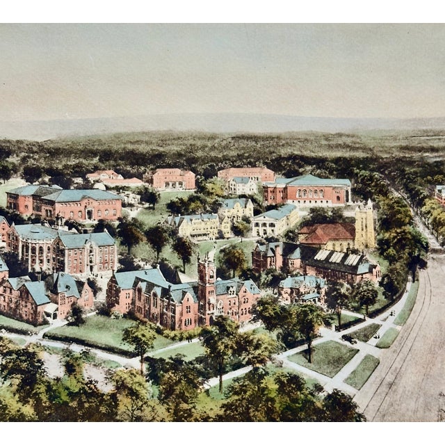 American Smith College Engraving, After Richard Rummell, c.1913 — Hand-Colored Print Wove Paper For Sale - Image 3 of 4