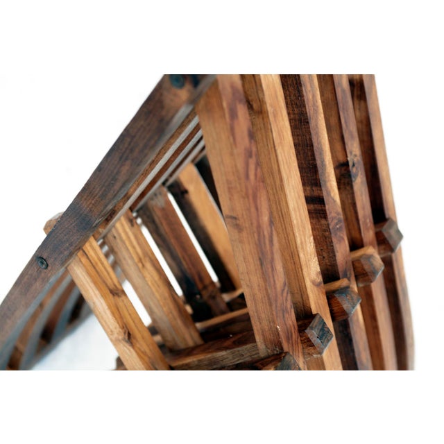 1970s Vintage Handcrafted Folding Peruvian Chair For Sale - Image 9 of 9