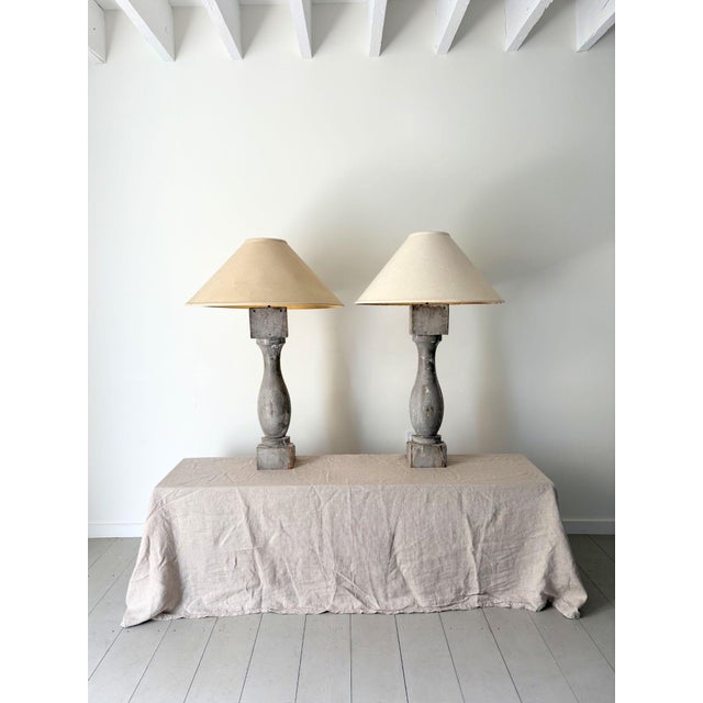 Grey Balustrade Lamps, France, 1950s, Set of 2 For Sale - Image 6 of 10
