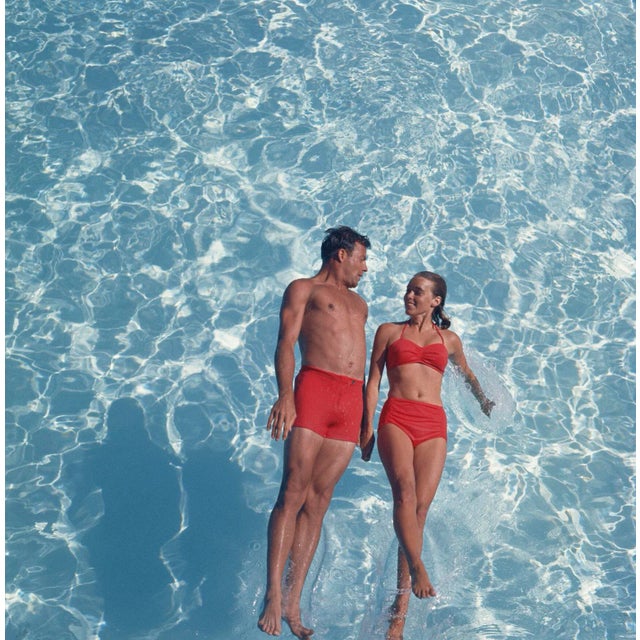 Swimming Pool Pair' Contemporary Archival Color Photograph Print From the Original Negative by Tom Kelley - 20x20 For Sale - Image 4 of 4