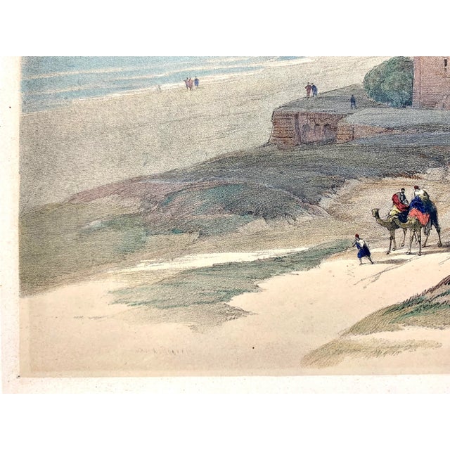 Antique Colored Lithograph Art by f.g. Moon Copied From the Holy Land Sketchbook by R. David For Sale In Tulsa - Image 6 of 7