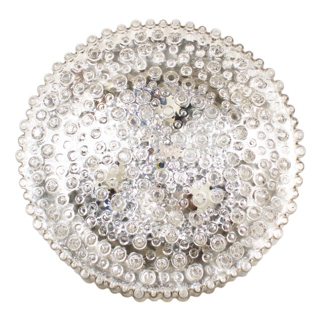 Large Vintage Bubble Glass Ceiling or Wall Lamps from Staff Leuchten, 1970s For Sale