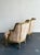 Vintage French Giltwood Striped Devore Bergère Chairs - A Pair For Sale - Image 4 of 18