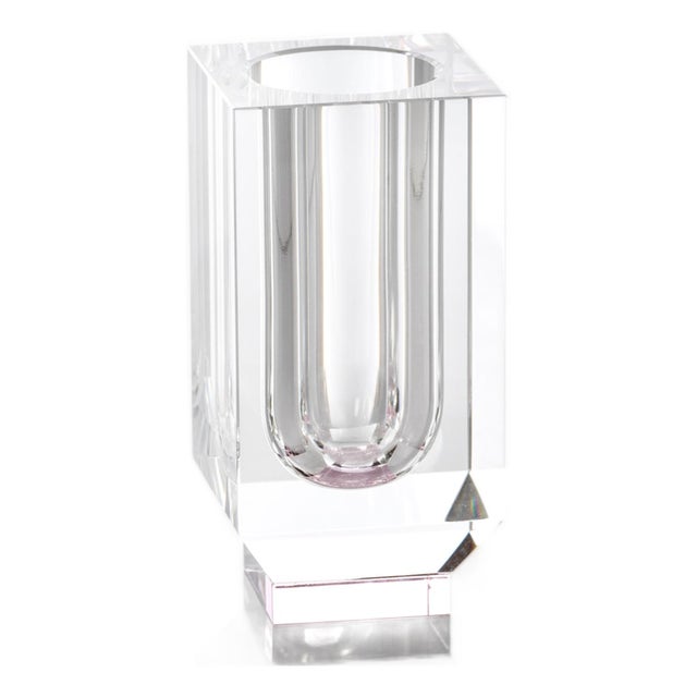 Carrissa Crystal Glass Vase For Sale