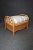 Mid 20th Century Bamboo and Wicker Upholstered Ottoman For Sale - Image 5 of 6