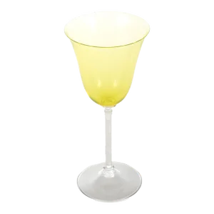 Murano Glass Yellow Chalice Goblet