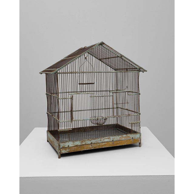 20th Century French Metal Bird Cage For Sale - Image 4 of 18