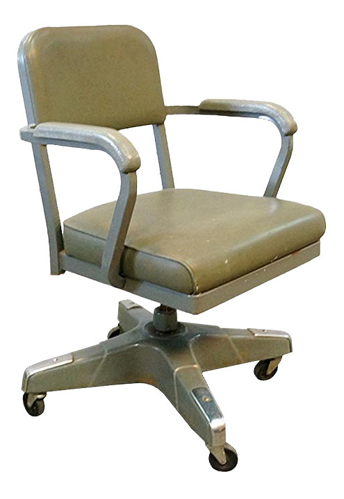 椅子 Vintage mid-century desk chair Mid-Century Tanker Desk Chair - by Cole Steel | Chairish
