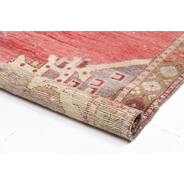 Turkish Vintage Hand-Knotted Turkish Oushak Rug For Sale - Image 3 of 9