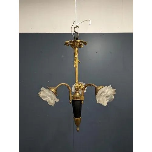 Napoleon III Style Bronze Chandelier For Sale - Image 6 of 7