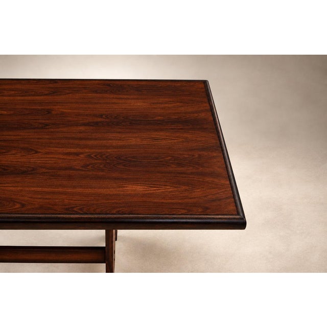 Extendible Brazilian Modern Dining Table in Rosewood with Chrome Details, Att. to Jorge Zalszupin, Brazil, 1960s For Sale - Image 17 of 17